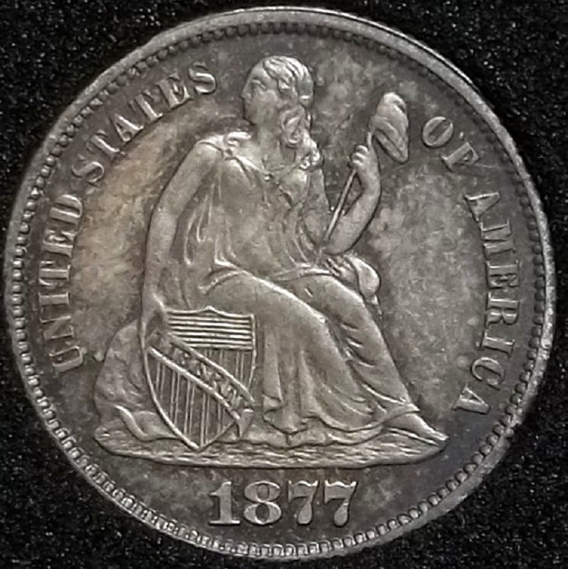 1877-Seated-Liberty-Dime-...-Grade,-And-Proof-Or-Business-Strike